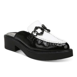 Circus NY Black & White Platform Loafers Mule